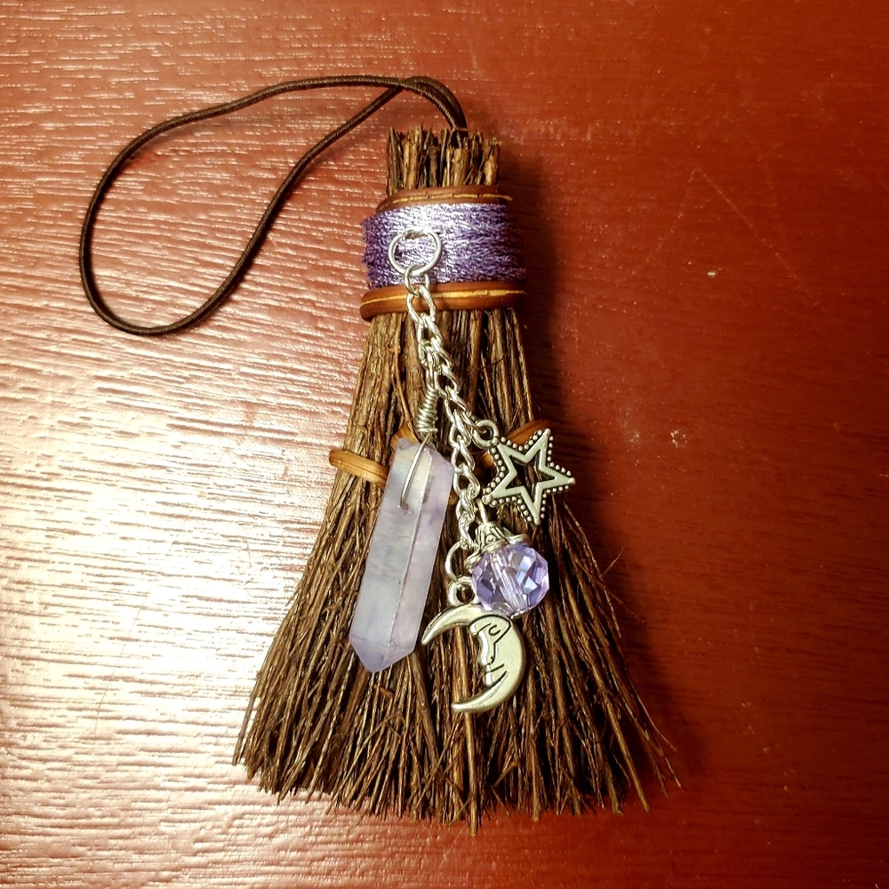 2/$25 Mini Light Purple Scented Witch's Broom